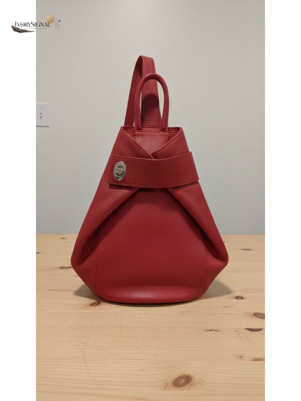 Italian Leather Convertible Backpack Purse Tote 3-in-1 Anti-Theft Medium